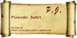 Pinczés Judit névjegykártya